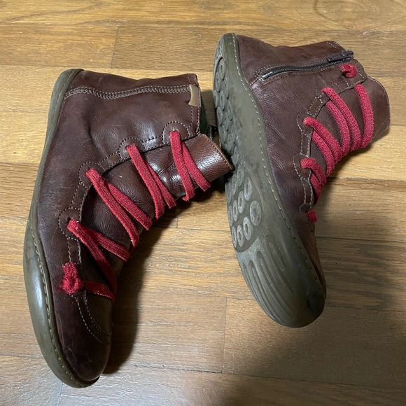 Camper brown peu cami side zipper bootie 7.5/38 - Picture 5 of 5